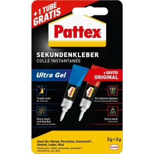 Pattex szuperragasztó 1x Ultragel 3g 1x folyadék 3g ingyenes