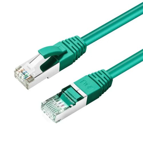 MicroConnect CAT6A S/FTP 5m Zöld árnyékolt hálózati kábel LSZH, LSZH, AWG26 CU