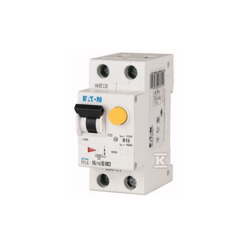 Intreruptor Automat Cu Protectie Diferentiala Eaton Xpole 1p+n 25a 6ka/300ma, Curba C 145311603