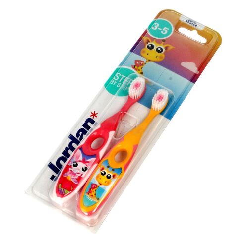 Jordan Jordan_Step By Step Zahnbürste für Kinder von 3—5 Jahren, weich, 2 Stück 145311616