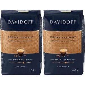 Davidoff kávébab 2x Crema Elegant 500 g 145311665 - Szemes kávé