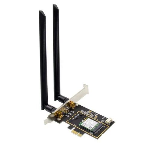 MicroConnect PCIe Intel 7260 Duális sávú Wireless-N adapter, támogatja a Windows 7 32/64bit, Win8 32/64bit, Win 8.1 32/64bit, Win10 32/64bit 145311705