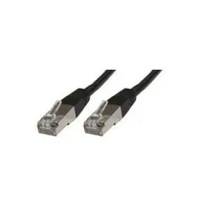 MicroConnect F/UTP Cat5e 10m Fekete külső PVC burkolat: Fóliás árnyékolás 4x2xAWG 26 CCA 145311732 - FTP kábel