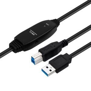 Microconnect USB3.0AB7B USB kábel USB 3.2 Gen 1 (3.1 Gen 1) 7 m USB A USB B Fekete 145311962 - Adatkábel
