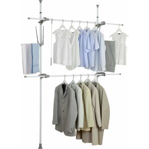 Wenko Hercules Flex teleszkópos vállfa, állítható magasság és szélesség, méretek 116-190x165-300x36 cm, márka WENKO