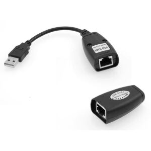 Konwerter MicroConnect CAT 5/5e/6/USB 1.1 Transmisja sygnałów USB za pomocą kabla sieciowego do 60 metrów 145312465 - Kabel USB
