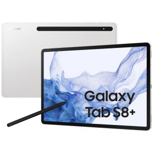 Tablet SAMSUNG Galaxy Tab S8+ (12,4", 8+128GB, S pen, WiFi) SM-X800NZSAEUE Silver 145312880 - Tablete