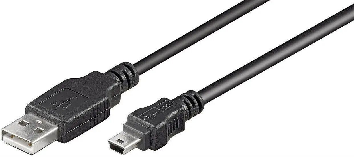 Kabel USB MicroConnect USB-A - miniUSB 10 m Czarny (USBAMB510)