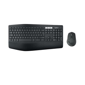 Logitech 920-008227 billentyűzet Mellékelt egér Univerzális RF vezeték nélküli + Bluetooth QWERTY Olasz Fekete 145313008 - Billentyűzet