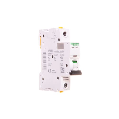Schneider Electric Wyłącznik nadprądowy 1P C 1A 10kA AC iC60H-C1 (A9F07101)