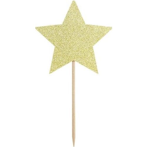 Party Deco Topper, csillagok, arany, 11,5 cm, 6 db univerzális