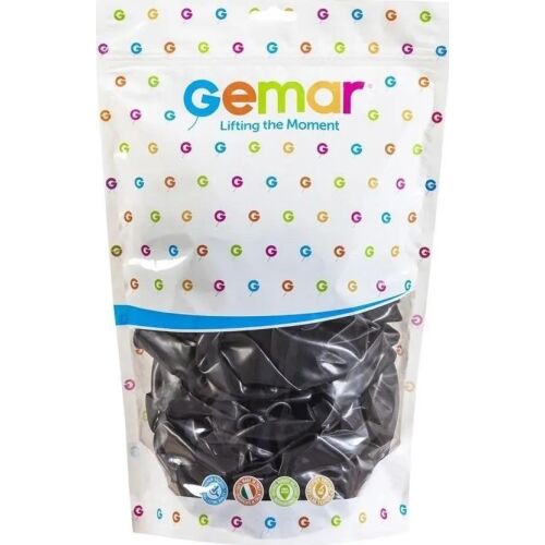 GoDan Fekete fém ballonok 33 cm 50 db 145313150