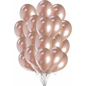GoDan Balony metaliczne Różowo-Złote, B&C, 30 cm, 50 szt. 145313185 - Bułka w powietrzu