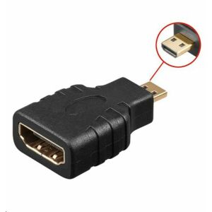 MicroConnect HDMI 19 - HDMI 19 D F-M Micro HDMI żeński - HDMI męskie, mikro pozłacane styki 145313597 - Konwerter HDMI