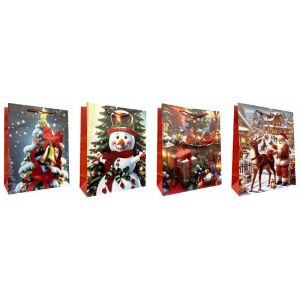 Díszes ajándékcsomagoló JP 2626C 18x23x10 cm mix ára 1 db