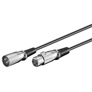Kabel przyłączeniowy MicroConnect XLR 0,5 metra XLR 3-pin - XLR 3-pin M-F Wymiar zewnętrzny: 6,0 mm, PVC 145314258 - Kabel XLR