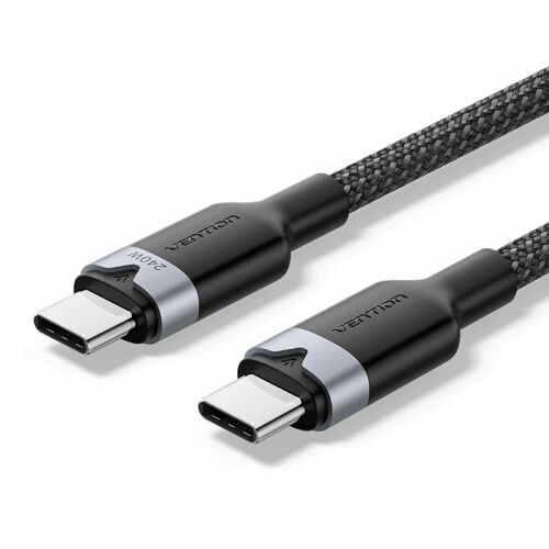 USB-C - USB-C kábel 2.0 PD 3.1 Vention 5A 240W 1m fekete 145314374