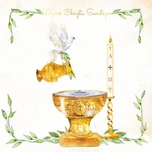 HENRY Karnet KW Chrzest Chrzcielnica 145314822 - Șervețele