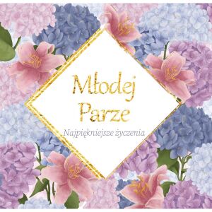 HENRY Karnet KWD z bilecikiem HS Ślub Hortensje 145315004 - Decoratii si echipamente pentru petreceri