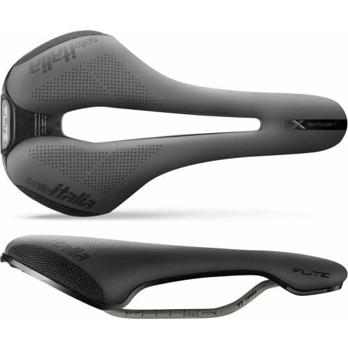 Selle Italia nyereg SELLE ITALIA FLITE BOOST X-CROSS SUPERFLOW L (id match - L3) TI 316 Tube 7, fibra-tek, fekete (NEW)
