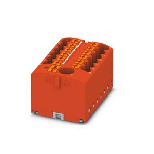 Bloc de distribuție PTVFIX 6/12X2,5-NS35A RD, conector industrial roșu - 12 puncte de conectare cu secțiune transversală de 2,5mm2 145315173 - Blocuri terminale