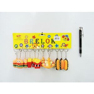 AST. BRELOK x 12 fastfood, 4 wz. 145315476 - Brelok do kluczy