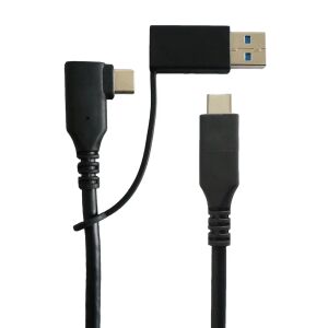 MicroConnect USB-A + USB-C - USB-C kábel 1 m Fekete (USB3.1CC1MDE) 145315679 - USB kábel