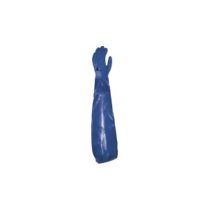 PVC vegyszerkesztyű teljes bevonattal kötött alapanyagon, 62 cm hosszú, kék szín, 9-es méret MAIN VE766BL09 145315734 - Védőfelszerelés