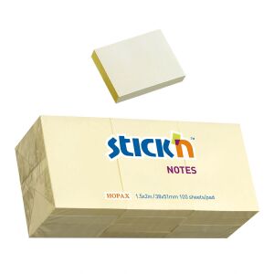 STICK'N CÉGKÁRTYA 38*51mm SÁRGA PASTELL (12*100) 145315739 - Jegyzettömb