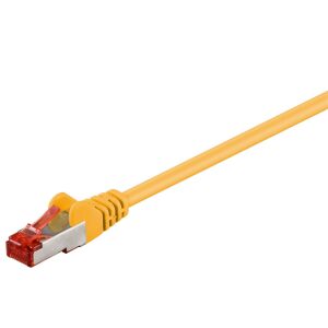 MicroConnect F/UTP CAT6 15m sárga külső PVC burkolat: fóliás árnyékolás 4x2xAWG 27 CCA 145315972 - UTP kábel