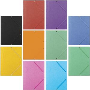 Donau Teczka z gumką DONAU, preszpan, A4, 390gsm, 3-skrz., jasnozielona 145316122 - Iratrendezés