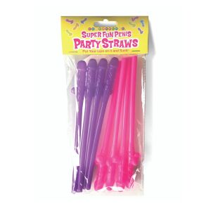 Little Genie Super Fun - szíves mulatós szívószálak több alkalomra 8 db