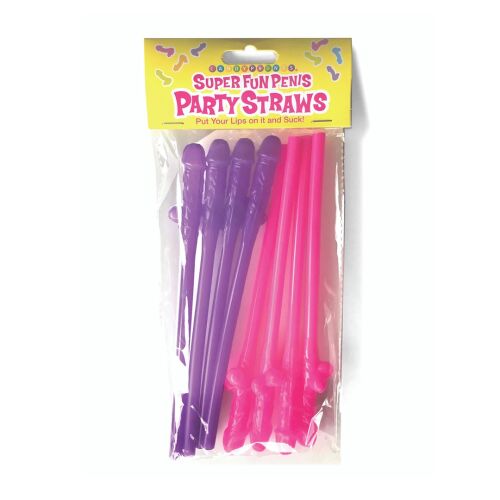 Little Genie Super Fun - szíves mulatós szívószálak több alkalomra 8 db