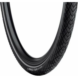 Vredestein Városi/trekking gumi VREDESTEIN Perfect Tour, 28x1.75 (47-622), Drótos, Anti-puncture bélés, Fekete + Reflektív (ÚJ)