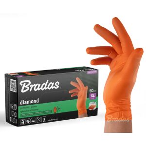 NITRIL KESZTYŰ DIAMOND NARANCS XL 9-10 /50db. 145317388 - Takarítás
