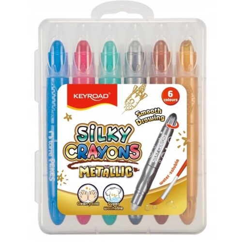 KEYROAD Metallic gélkréták, 6 db, fémes színek keveréke 145317852