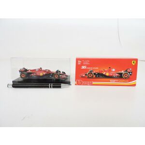 *BBURAGO fém 1:43 Ferrari SF-24 sisak, LECLERC