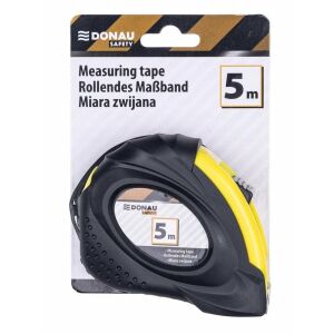 Miarka Donau Safety 18mm/5m zwijana czarno-żółta