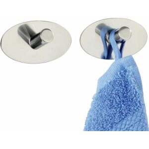 Wenko falú horog Piceno 6,5 cm rozsdamentes acél ezüst 2 db