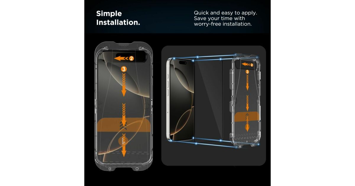 SZKŁO HARTOWANE TECH-PROTECT QUICK SET+ 2-PACK IPHONE 17 BLACK | Pepita.com