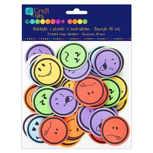 Dekorgumi, öntapadós, smiley, emoji, 60 db-os 145318728