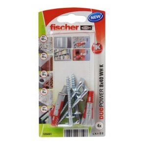 FISCHER DUOPOWER csap 8x40 egyenes kampóval /4db