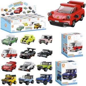 AUTÓK ÉPÍTŐKOCKÁK 80+ ELEM 145319299 - Kreatív & Építő játék