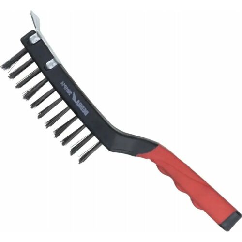 Dedra Fémkefe 4 soros+kaparó, acél, 285mm, kétanyag markolat 145319323