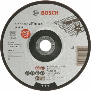 Tar.Tnąca Std. f/Inox 180x1,6x22,23 W