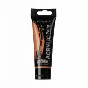 KEYROAD akrilfesték, fémfényű, 75 ml, tubus, réz 145319528 - Akrilfesték
