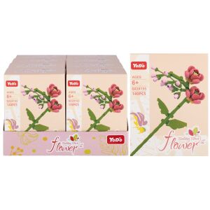 ÉPÍTŐKOCKA VIRÁGOK 140DB 10X13X6 MC DOBOZ 8/128 145319814 - Kreatív & Építő játék