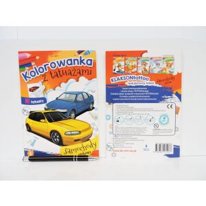 KÖNYV. SZÍNEZŐKÖNYV tetoválásokkal, autókkal 145320204 - Gyermek & Ifjúsági könyv