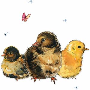 Clear Creation Karnet Swarovski kwadrat Pisklęta (CL1228) 145320213 - Produkty papierowe dla gospodarstw domowych