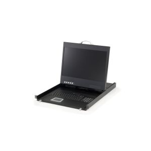 LevelOne 19" Rackmount-TFT Konsole 1U DE (19" LCD)+++ 145320365 - KVM Switch